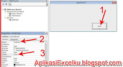Menghilangkan Tombol Close (X) Pada Userform VBA Excel