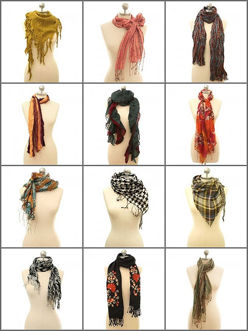 Scarf Inspiration - How to Tie a Scarf