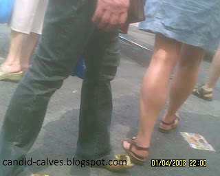 candid muscular calves