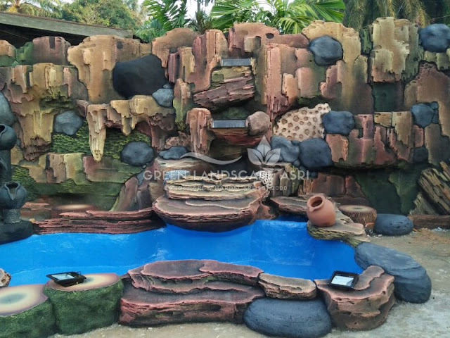 Tukang Dekorasi Relief Karawang - Jasa Pembuatan Kolam Tebing Profesional