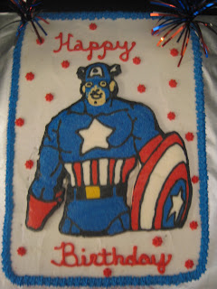 Captain America Birthday Cake on Ashlynn Leigh Cakes  Captain America