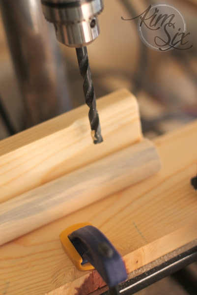 Drill press jig for drilling dowels