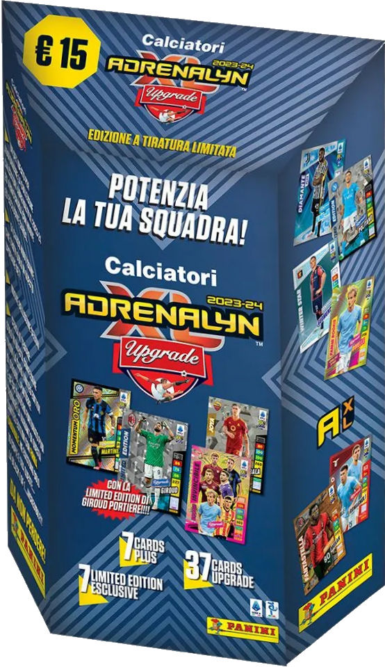 Panini Calciatori Adrenalyn XL 2023-24 - Caja de 24 sobres, Stickerpoint