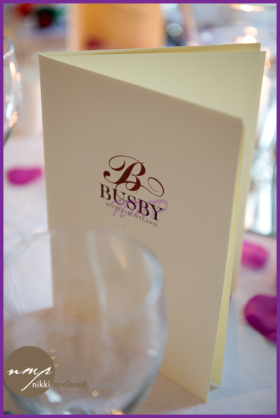 Caroline Graham at Chic Wedding Stationery made these wonderful place cards