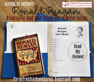Heroes of History- Ronald Reagan Unit Study YWAM Publishing {Product Review}