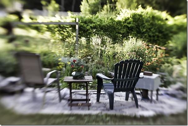 chairs by the pond adjust painterly