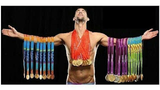 MICHAEL PHELPS MEDALS