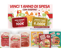 Concorso Vinci un anno di spesa con Raspini : in palio Gift Card Idea Shopping fino a 6.000€
