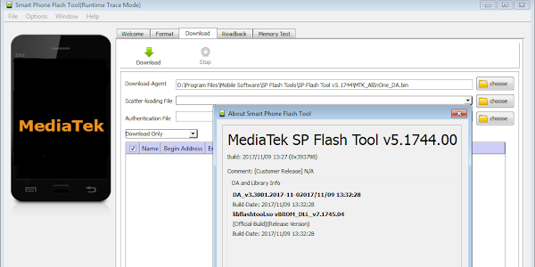 SP Flash Tool v5.1744