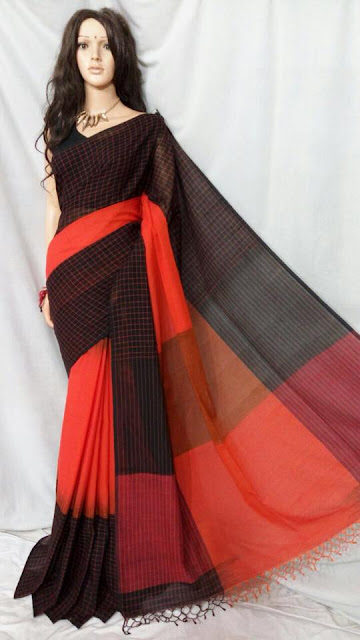 Khadi by khadi Self Design Handloom Saree 