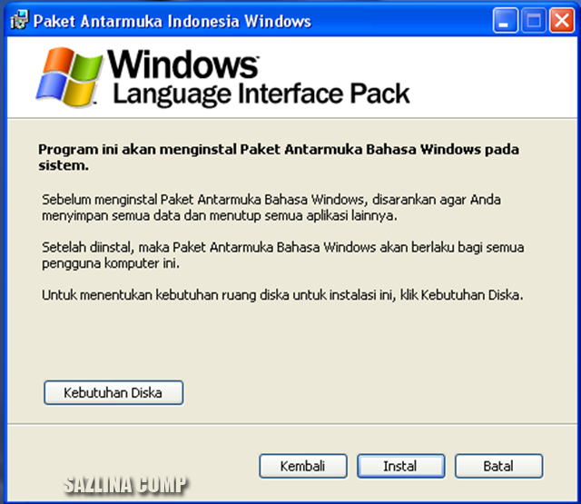 Cara merubah windows xp menjadi bahasa Indonesia