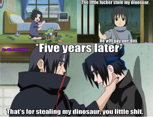 Sasuke stole itachis Dinosaur