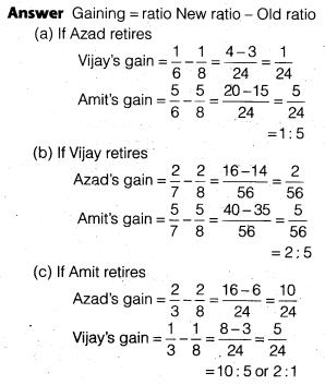 Solutions Class 12 Accountancy Chapter -4 (Reconstitution of a Partnership Firm – Retirement/Death of a Partner)