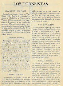 Página 6 del Boletín del I Torneo Nacional de Ajedrez de Tortosa 1948