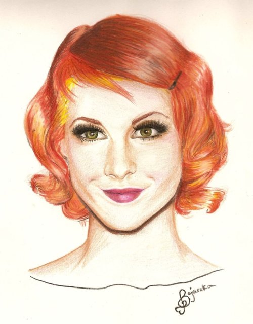 desenho da hayley williams Saiu na net esse desenho da hayley feito a m o