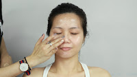 Inner Double Folded Eyelid Makeup - Apply make up base to all over the face for more radiant & smoother skin effect.