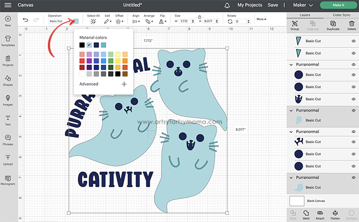 Purranormal Cativity SVG Cut File Cricut Design Space