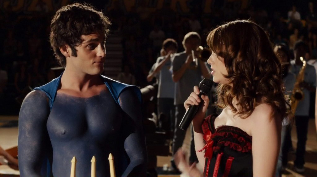 Penn Badgley Shirtless in Easy A