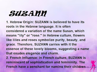 meaning of the name SUZANN