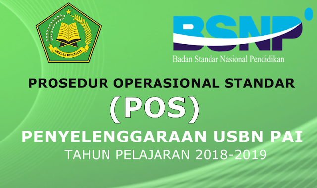 Download POS USBN PAI Tahun Pelajaran 2018-2019