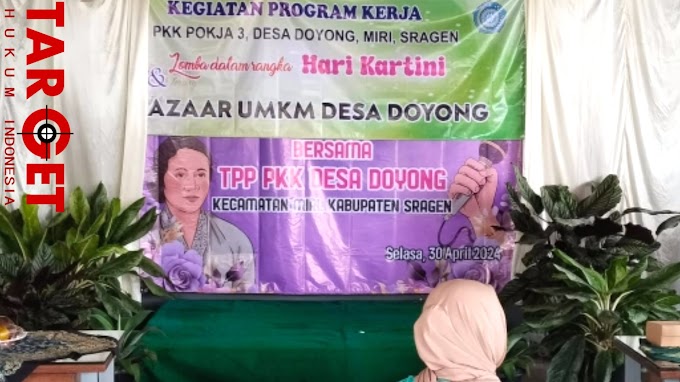 Peringati Hari Kartini TP-PKK Gelar Lomba Karaoke di Aula Desa Doyong