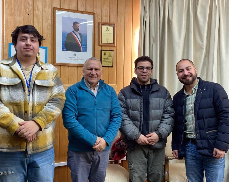 Nicolás Bahamonde, Carlos Gómez Miranda, Nicolás Villar y Sebastián Vergara Hernández