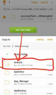 open android folder