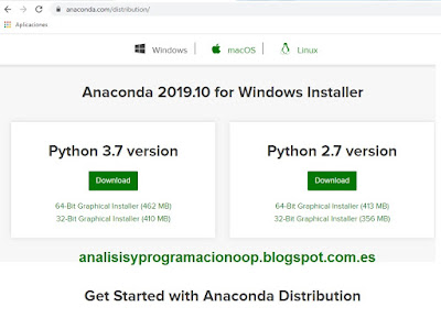 Instalación de Anaconda y Python