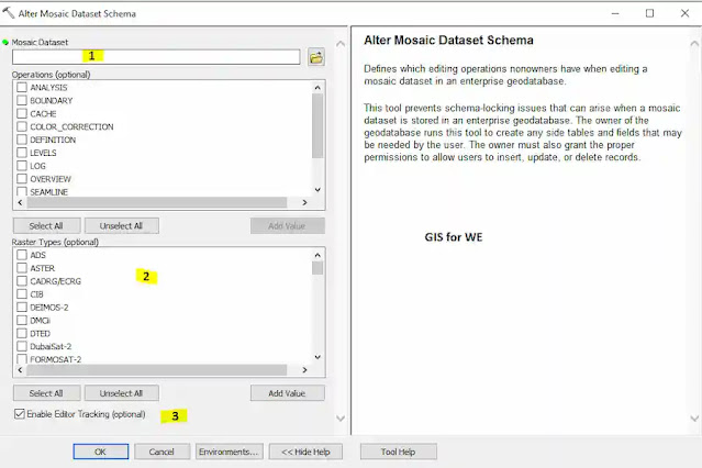 Alter Mosaic Dataset Schema Tool