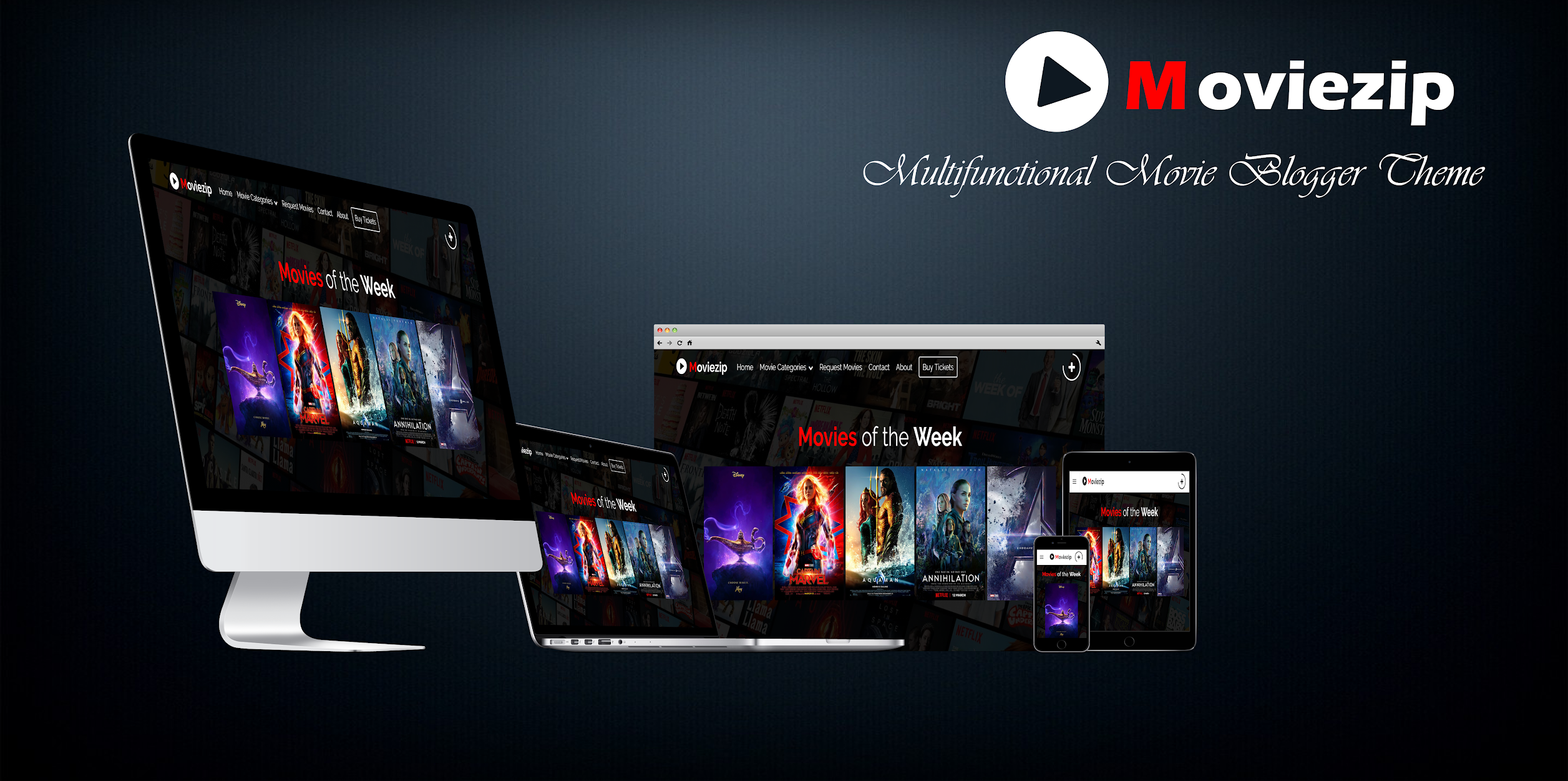 Moviezip Blogger Theme