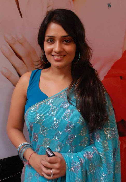 nikitha in blue saree nikitha photo gallery