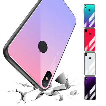 Bakeey Gradient Color Tempered Glass Soft Edge Protective Case For Xiaomi Mi A2/Xiao Mi 6X 