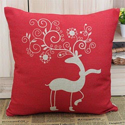 Pillow Case Cushion Cover with 1pc Coaster