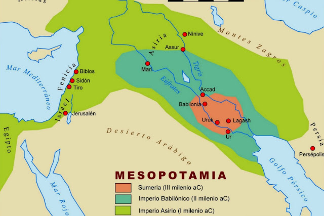 Resultado de imagen para ciudades de mesopotamia