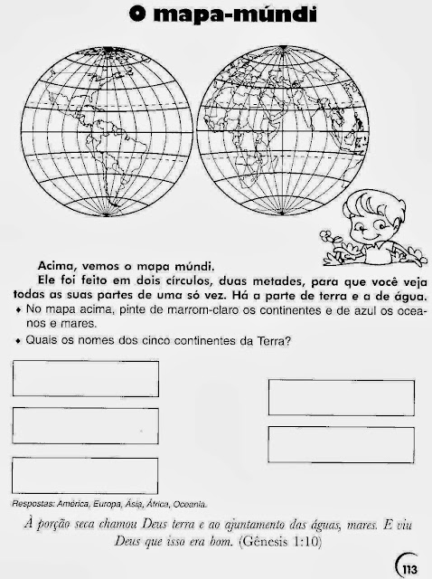 Atividades de geografia 5° ano para imprimir