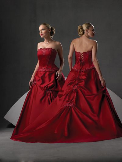 Red Hot Wedding Dresses