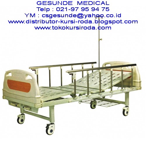  Ranjang Rumah Sakit  ABS Bed 2 Crank Manual Baru Toko 
