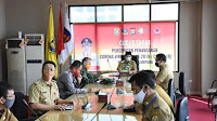 Dandim 0410/KBL, Kolonel Inf Romas Herlandes Mengikuti Rapat Bersama Walikota Balam Tentang Penerapan Protokol Kesehatan