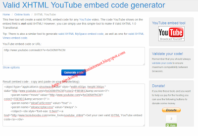 Membuat Video Youtube Valid HTML