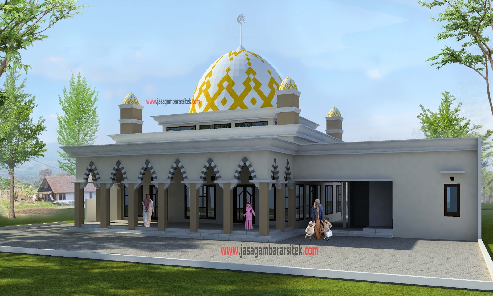 Masjid Minimalis Palembang Layanan Jasa Gambar Arsitek