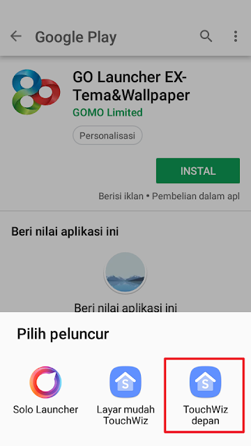 Pilih peluncur