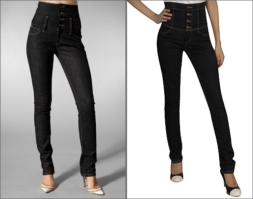 high waisted skinny jeans