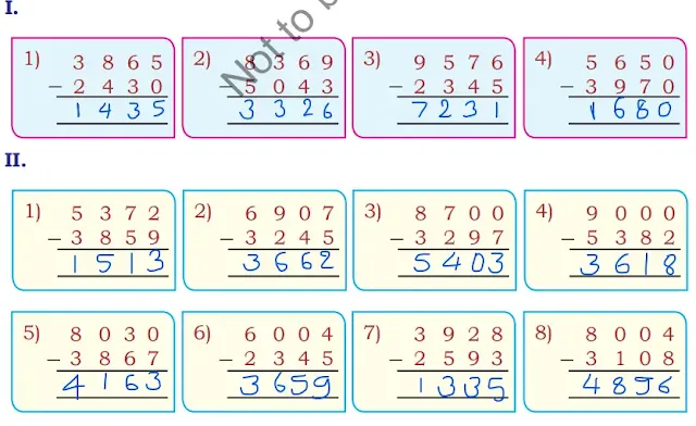 Class 4 Solutions In Kannada Medium Chapter 4 Subtraction