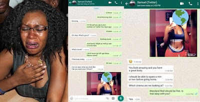 Nigerian Lady tests to see if her boyfriend  is faithful… But he failed woefully
