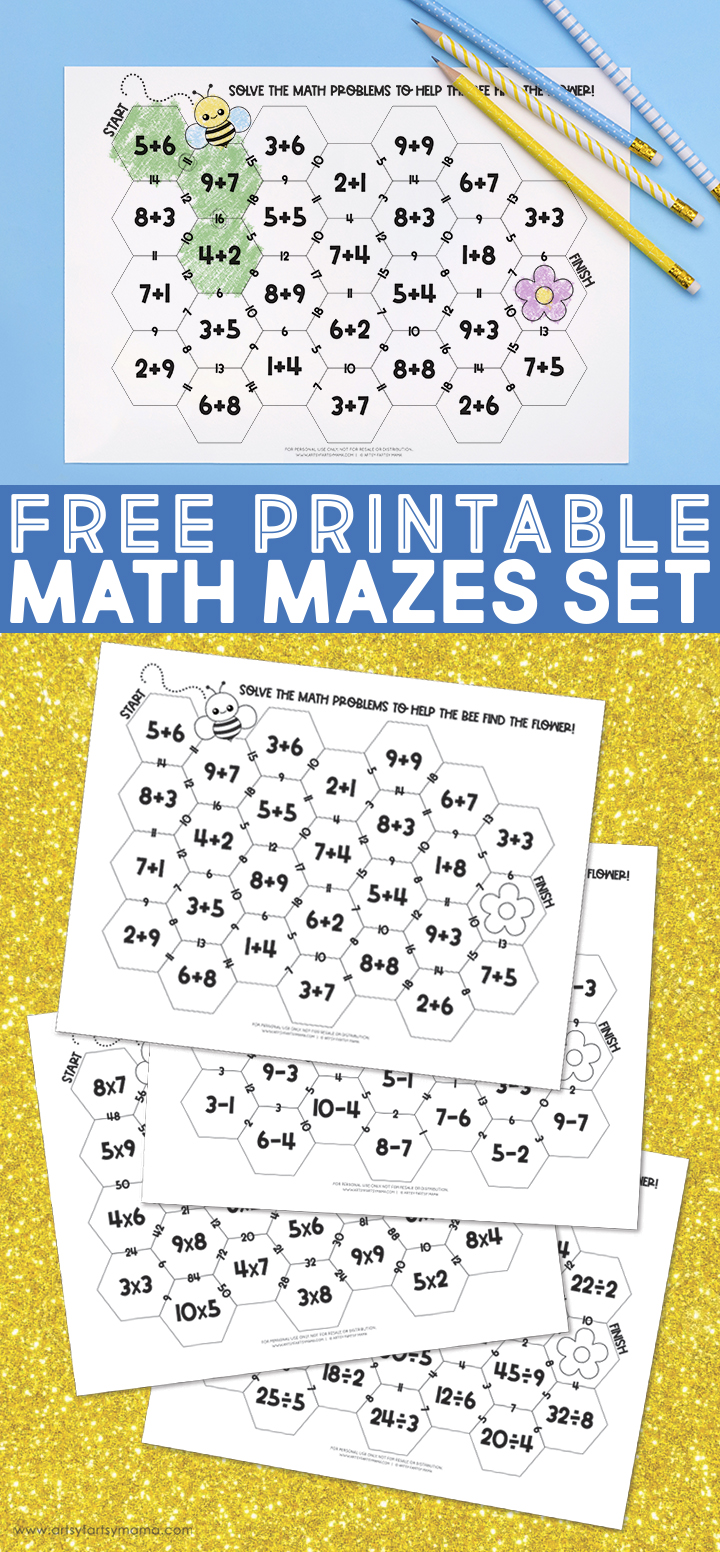 Free Printable Math Mazes