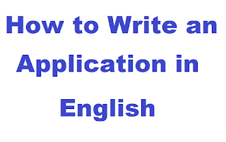 How to Write a Application in English