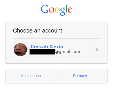 New Google login page