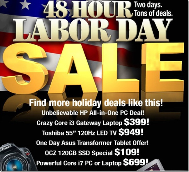 labor day tigerdirect 48 horas