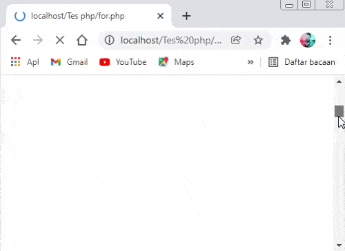 contoh program infinite loop for php