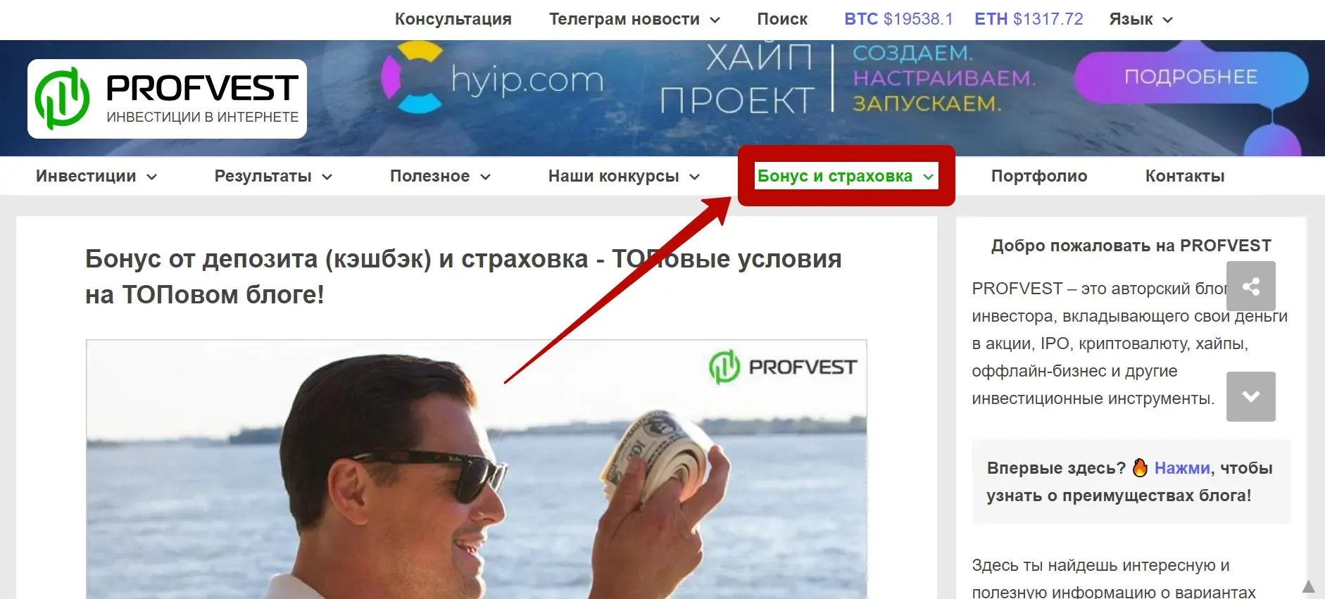 Как зарабатывать на хайп проектах с Profvest